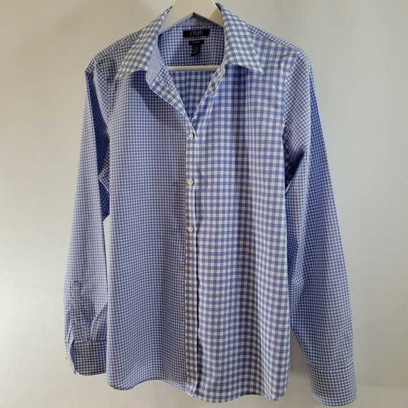 Chaps Gingham Mixed Pattern Shirt - Picture 1 of 8